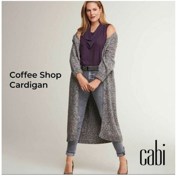 CAbi Style 3881 Coffee Shop Duster Cardigan XXS - Picture 2 of 11